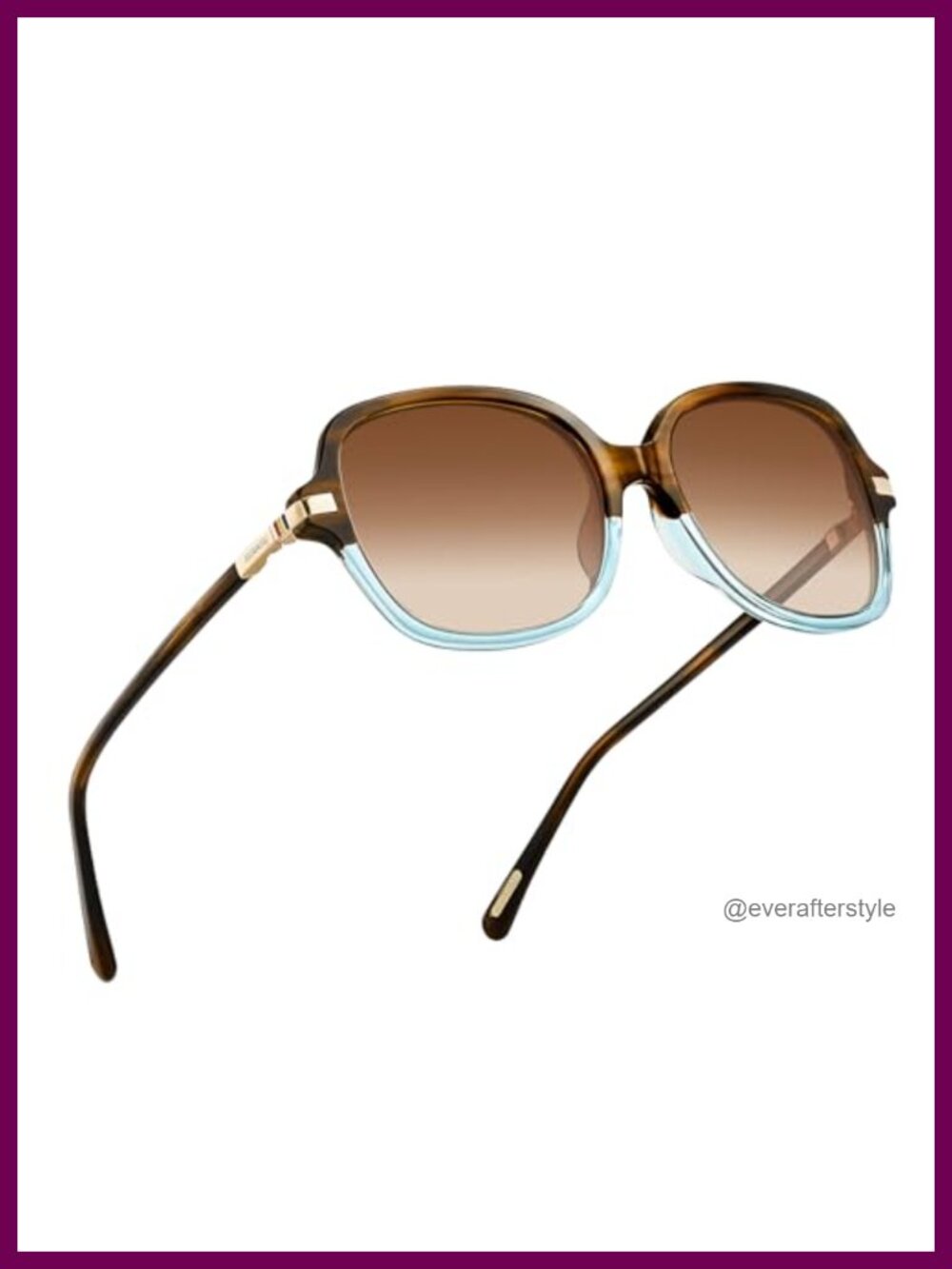 AVAWAY Polarized Square Oversized UV Protection Acetate Frame Retro